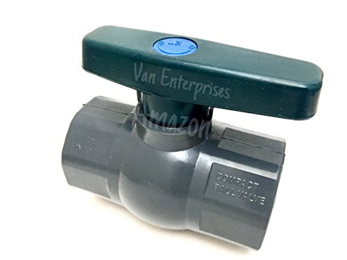 2 PRO SERIES PVC Ball Valve SCHEDULE 80 FULL PORT Compact Octagonal Ball Valve