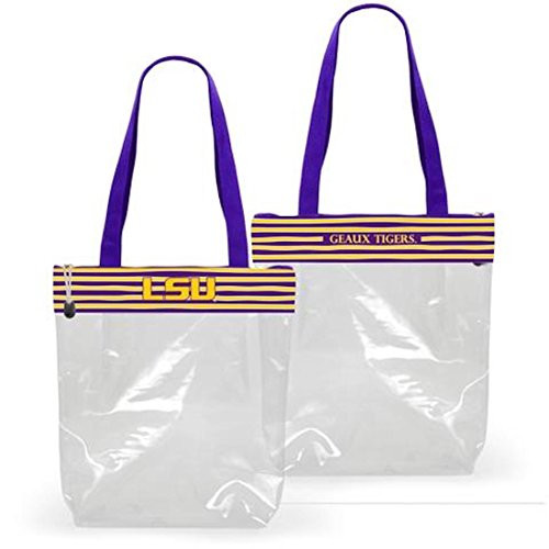 Desden LSU Tigers Clear Gameday Stadium Tote Bag Desden LSU Tigers Clear Gameday Stadium Tote Bag