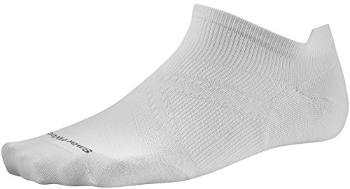 SmartWool Mens Phd Run Ultra Light Micro Socks WhiteLarge