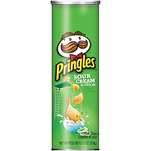 Pringles Sour Cream  Onion Potato Chips 55 oz Cans  Pack of 2 Pringles Sour Cream  Onion Potato Chips 55 oz Cans  Pack of 2