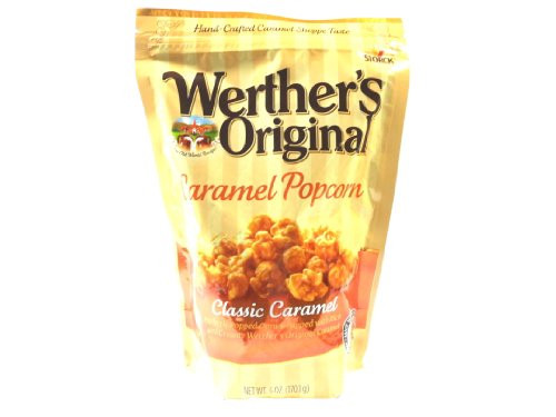 Werthers Originals Caramel Popcorn Classic Caramel 6oz Bag Pack of 3