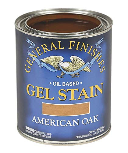 General Finishes Oil Base Gel Stain 1 Quart American Oak