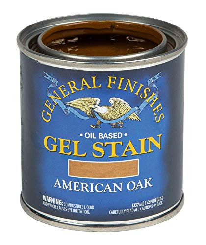 General Finishes Oil Base Gel Stain 12 Pint American Oak