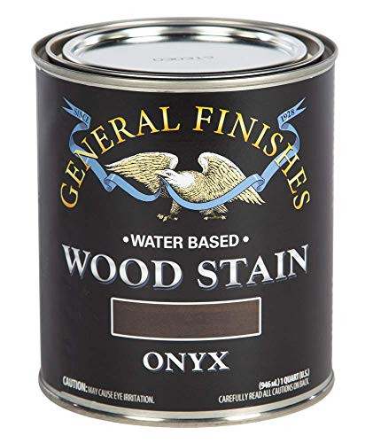 General Finishes Water Based Wood Stain 1 Quart Onyx