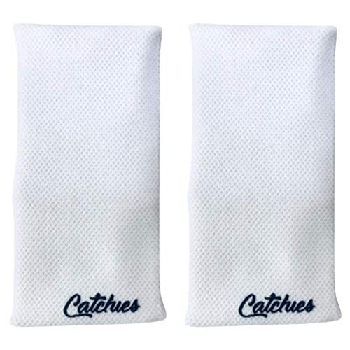Catchies Gymnastics Wristbands Solid Color  White 1Pair  525 Inch Length Gymnast Wrist Bands