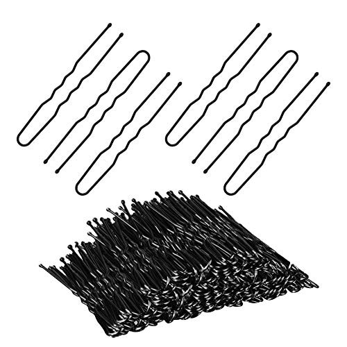HYFEEL U Shaped Hair Pins Bun Hairpin Black Metal Bobby Pin Hair Clips for Updo Hair Styling Accessories for Women Girls Bridal 150 Pcs 6cm24 inch HYFEEL U Shaped Hair Pins Bun Hairpin Black Metal Bobby Pin Hair Clips for Updo Hair Styling Accessories for Women Girls Bridal 150 Pcs 6cm24 inch