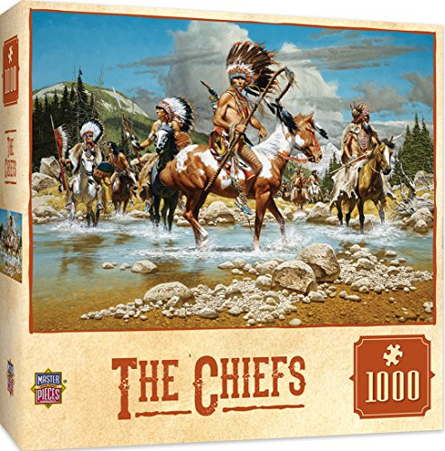 MasterPieces Tribal Spirit The Chiefs - Chiefs on Horses 1000 Piece Jigsaw Puzzle by Frank McCarthy