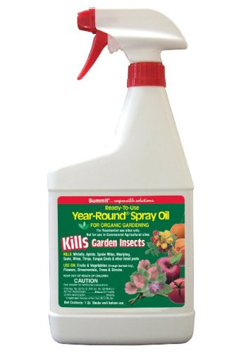 Summit 122 Year-Round Spray Oil for Garden Insects Ready-to-Use, 1-Quart