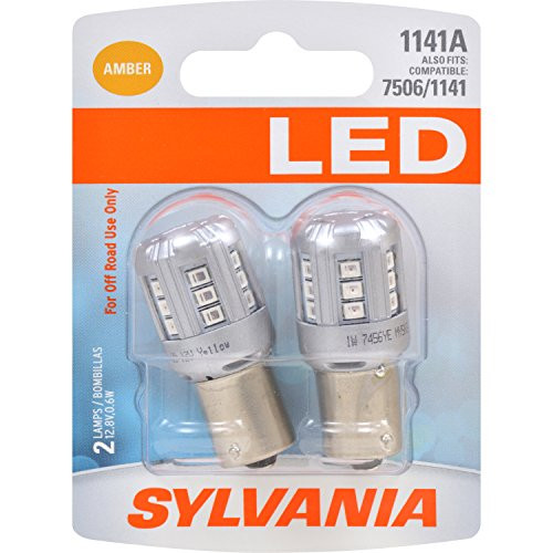 SYLVANIA 1141 Amber LED Bulb, (Contains 2 Bulbs)
