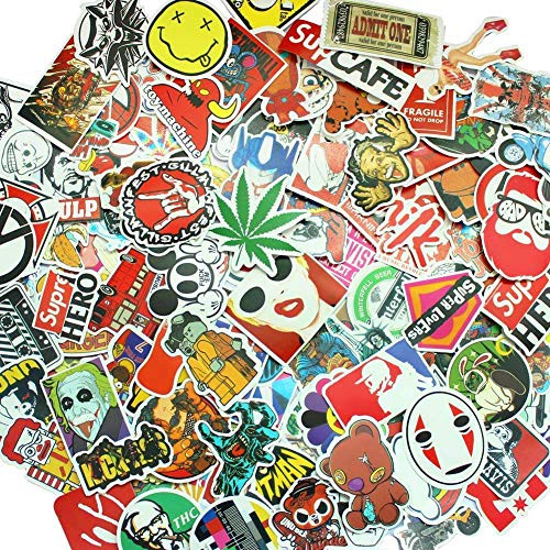Laptop Stickers 300 pcs Random Sticker Pack Car Stickers Motorcycle Bicycle Luggage Decal Graffiti Patches Skateboard Waterproof Stickers 300 Pcs