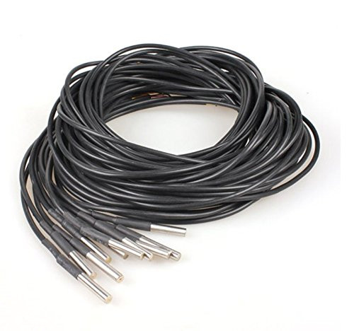 Glamorway Practical DS18b20 3M984ft Waterproof Digital Temperature Temp Sensor Probe 10pcs