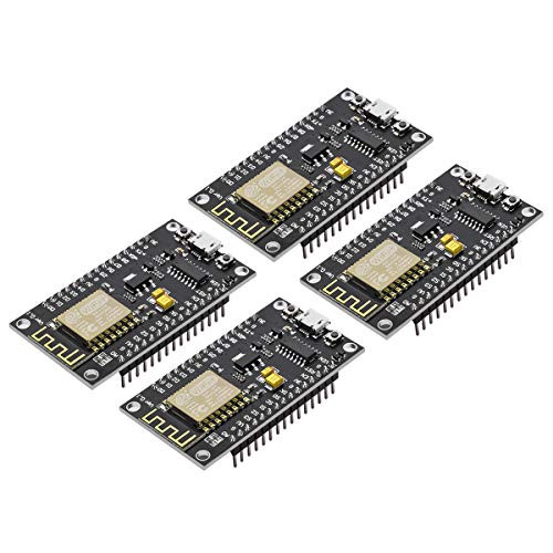 4Pcs ESP8266 NodeMcu ESP8266 ModuleESP12E NodeMcu LUA CP2102 Internet WiFi Development Board Works with Arduino IDEMicropython New Version
