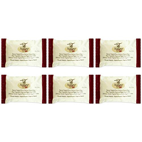 Nature by Canus Goat Milk Soap Fragrance Free Travel Size Soap Bar Set ~ Pure Vegetable Soap with Fresh Canadian Goats Milk 13 oz 6 Pack Nature by Canus Goat Milk Soap Fragrance Free Travel Size Soap Bar Set ~ Pure Vegetable Soap with Fresh Canadian Goats Milk 13 oz 6 Pack