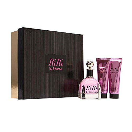 Rihanna RiRi for Women Set Includes Eau De Parfum Spray 34 oz30 oz 3 Piece