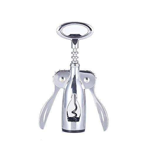 NKLC Portable Wine Opener Premium Stainless Steel Corkscrew Multifunctional Wine Beer Bottle Opener Waiter Corkscrew Wing Corkscrew for Restaurant