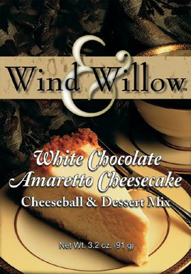 Wind and Willow White Chocolate Amaretto Cheesecake Cheeseball  Dessert Mix  32 Ounce 4 Pack