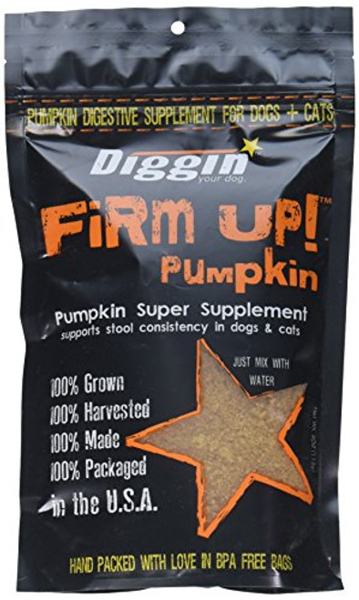 Diggin Your Dog Firm Up Pumpkin Super Supplement for Digestive Tract Health for Dogs 4Ounce Diggin Your Dog Firm Up Pumpkin Super Supplement for Digestive Tract Health for Dogs 4Ounce