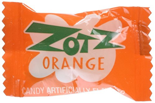 Zotz Fizzy Candy Orange Flavored 2lb 170 Pieces