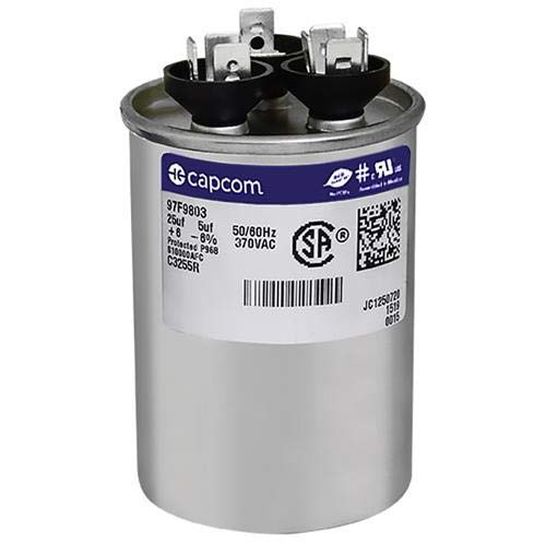 GE Genteq Capacitor round 255 uf MFD 370 volt 97F9803 25  5 MFD at 370 volts