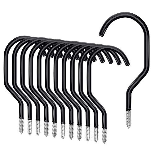 12 Pack Heavy Duty Bike Storage Garage Hooks Set Basement Tool Shop Wall and Ceiling Mount Bicycle Hang Garden Hose Cord  More up to 110 lbs