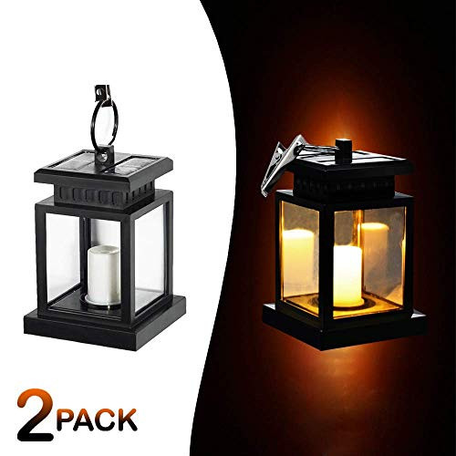 Meio Solar Mission Lantern, Hanging Solar Lantern,Solar Powered Waterproof Hanging Umbrella Lantern Candle Lights, Lighting & Decoration(2 Pack)