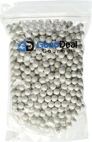White Pearl Shimmer Sixlets Candy 1LB Bag