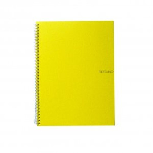 Fabriano EcoQua Notebooks spiral blank lemon 8.25 x 11.7 in.