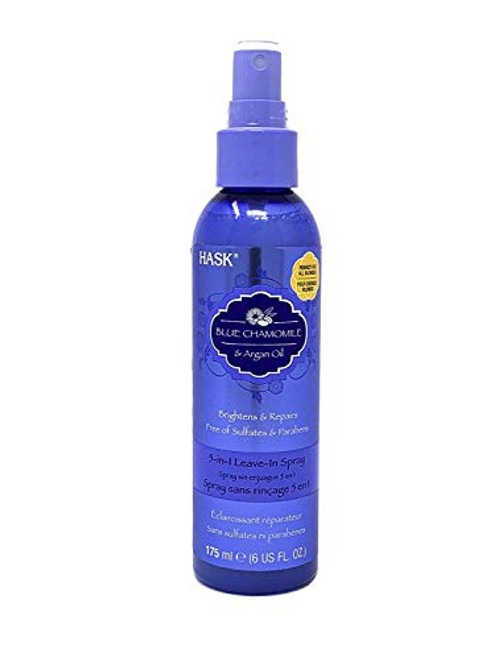 Hask Blue Chamomile Argan Oil 5 in 1 Leave In Spray Conditioner 6 oz Hask Blue Chamomile Argan Oil 5 in 1 Leave In Spray Conditioner 6 oz