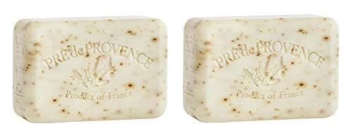 Pre de Provence French QuadMilled Soap  2 Bars 250g Each White Gardenia