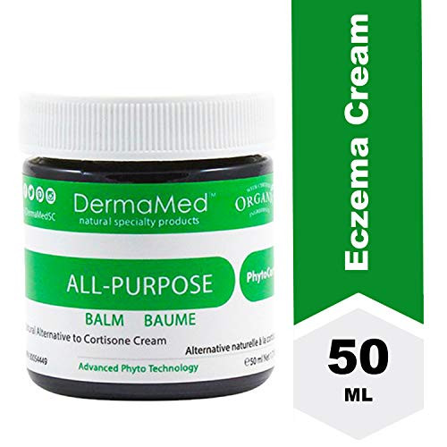 Natural Eczema Cream Moisturizing Relief for Dry Itchy Irritated Skin Conditions DERMAMED Balm Safer Than OTC or Synthetic cortisone