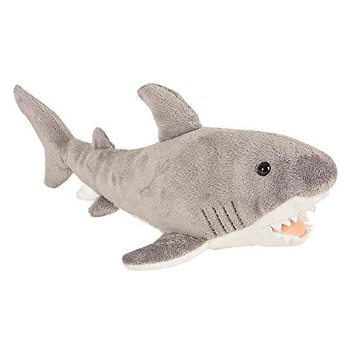 The Dreidel Company Plush Great White Shark with Hard Plastic Eyes 14 Long