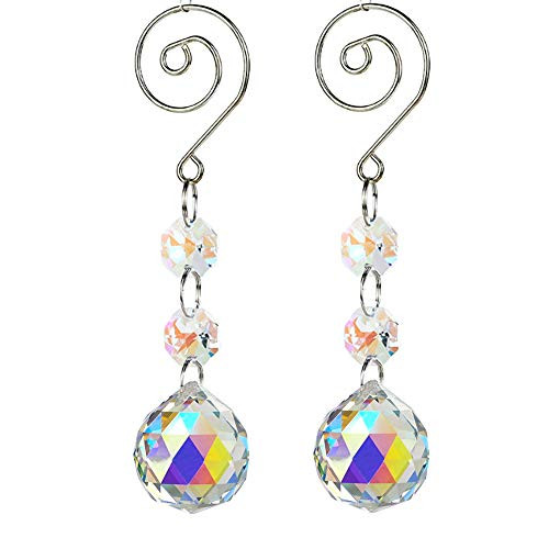 SunAngel Clear Jewelry Crystals Pendants Clear Crystal Ball Prism Suncatcher Hanging Ornament Octogon Chakra Crystal Pendants 2 Packs SunAngel Clear Jewelry Crystals Pendants Clear Crystal Ball Prism Suncatcher Hanging Ornament Octogon Chakra Crystal Pendants 2 Packs