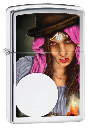 Zippo Witch Lighter, High Polish Chrome