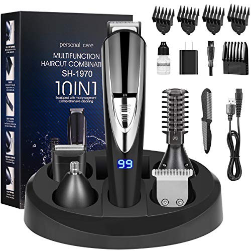 Adebena Beard Trimmer Hair Clippers for Men Waterproof Cordless Hair Trimmer 10 in 1 Hair Clippers Mustache Trimmer Body Grooming Kit for Nose Ear Facial Hair Rechargeable Precision Hair Cutting Kit Adebena Beard Trimmer Hair Clippers for Men Waterproof Cordless Hair Trimmer 10 in 1 Hair Clippers Mustache Trimmer Body Grooming Kit for Nose Ear Facial Hair Rechargeable Precision Hair Cutting Kit