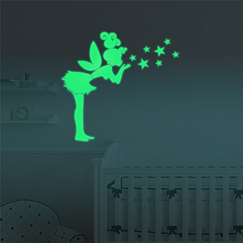 Marsway Funny Girl Stars Luminous Sticker Glow in the Dark Sticker Kids Room Wall Decal Marsway Funny Girl Stars Luminous Sticker Glow in the Dark Sticker Kids Room Wall Decal