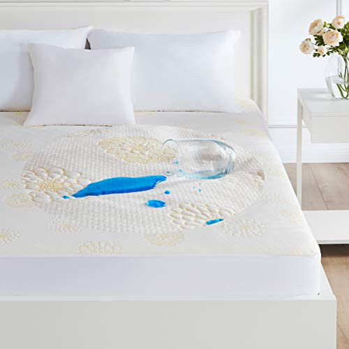 King Size Waterproof Mattress Protector Pad Cooling Bed Mattress Pad Cover Fitted Waterproof Mattress Cover Protection Hypoallergenic King Size Waterproof Mattress Protector Pad Cooling Bed Mattress Pad Cover Fitted Waterproof Mattress Cover Protection Hypoallergenic