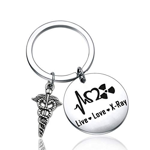 FUTOP Xray Tech Gift Live Love XRay Keychain Radiology Tech Graduation Gift Radiologic Technologist Gift xray keychain