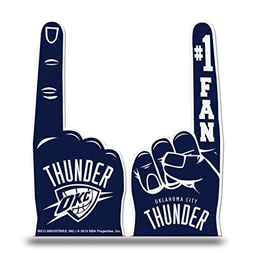 Rico Industries NBA Oklahoma City Thunder #1 Fan Flat Foam Finger