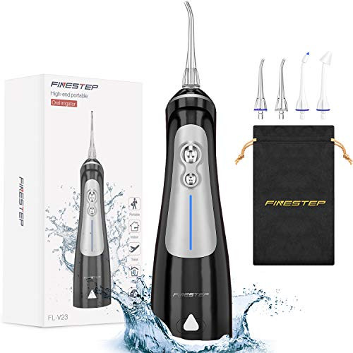 Water Flosser Professional Cordless Dental Oral Irrigator Portable and Rechargeable IPX7 Waterproof 6 Modes Water Flosser 300ML Water Tank for Home and Travel Braces  Bridges Care