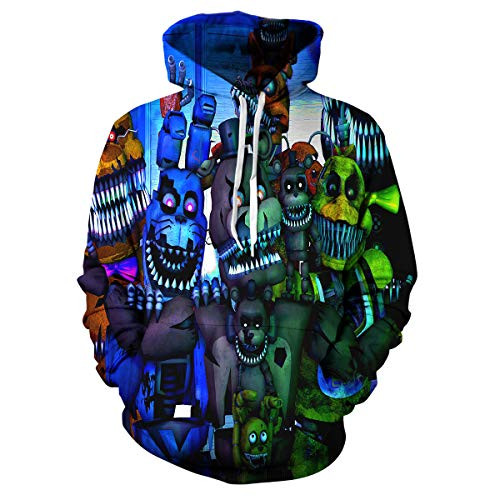 Five Nights at Freddys Bear Kids Soft Hooded Sweatshirt Hoodie for Boys Or Girls 5M1012