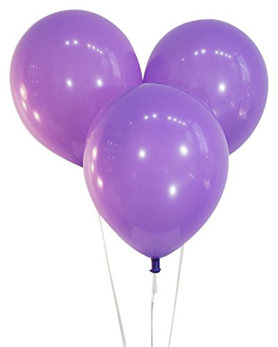 Creative Balloons 12" Latex Balloons - Pack of 100 Pieces - Decorator Lavender Purple