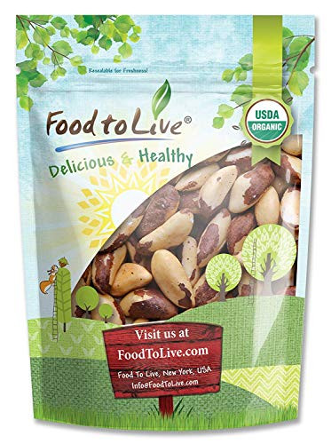 Organic Brazil Nuts 8 Ounces  No Shell NonGMO Kosher Raw Vegan