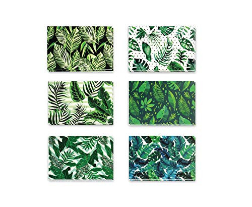 36 Pack All Occasion Assorted Blank Greeting Cards  Tropical Leaves Foliage Designs  Greeting Cards with Envelopes Included 4 x 6 Inches