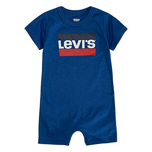 Levis Baby Boys Short Sleeve Romper True Blue 03M