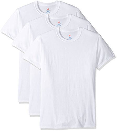 Hanes Ultimate Mens 3Pack XTemp Comfort Crew TShirt White XLarge