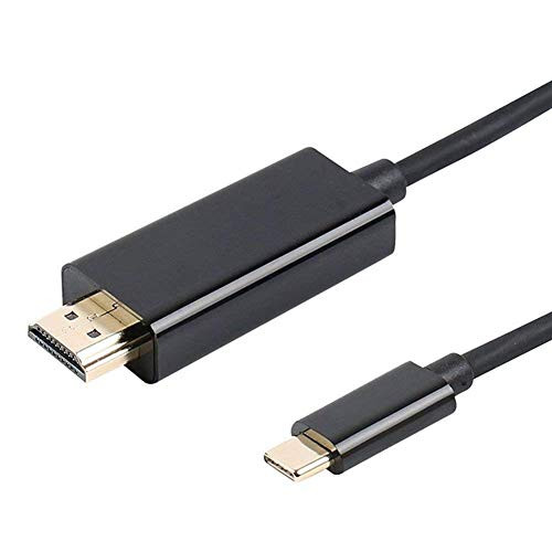 USB C to HDMI Cable (4K@60Hz), 6ft/1.8m USB Type C to HDMI Cable (Thunderbolt 3 Compatible) for 2018 MacBook Pro/MacBook, Surface Book 2, Samsung Galaxy S9/S8, Huawei Mate 10, Pixelbook ect.