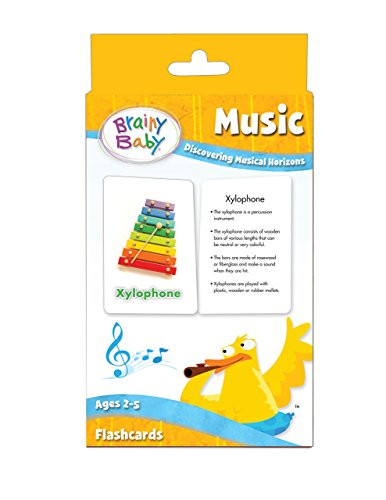 Brainy Baby Teach Your Child Music Discovering Musical Horizons Flash Card Set