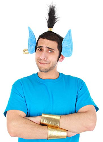 elope Disney Aladdin Genie Headband and Cuffs Costume Set Blue