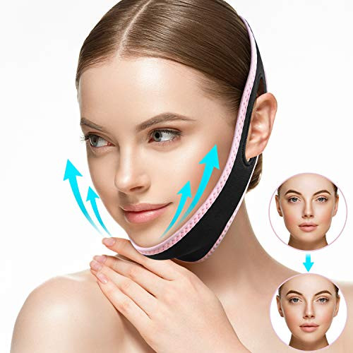 Facial Slimming Strap Double Chin Reducer PainFree FaceLifting Bandage V Line Lifting Chin Strap for Women Eliminates Sagging Skin Lifting Firming Anti Aging Facial Slimming Strap Double Chin Reducer PainFree FaceLifting Bandage V Line Lifting Chin Strap for Women Eliminates Sagging Skin Lifting Firming Anti Aging