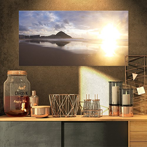 Sunset at Donostia Beach Seascape on Canvas Art Wall Photgraphy Artwork Print Sunset at Donostia Beach Seascape on Canvas Art Wall Photgraphy Artwork Print